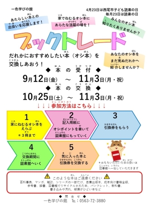 ブックトレード　だれかにおすすめしたい本を交換しあおう！